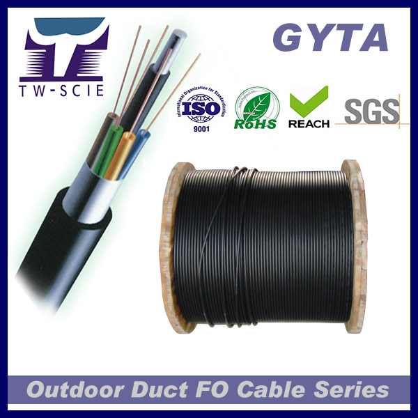 24 cabos de fibra ótica de alumínio do núcleo GYTA para o uso do canal