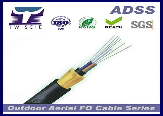 Da força longa do fio de Aramid do período de China apoio blindado ADSS aéreo do auto do cabo de fibra ótica