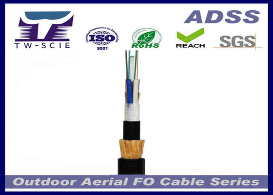 Da força longa do fio de Aramid do período de China apoio blindado ADSS aéreo do auto do cabo de fibra ótica