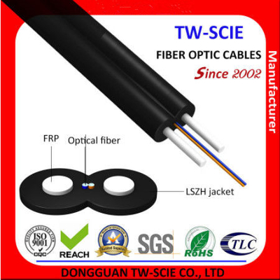 Cabo drop FTTH de modo único de 1 núcleo 8,2 kg/km Peso do cabo Bom desempenho G652D