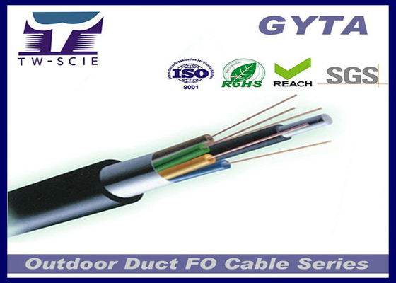 GYTA/GYTA53 encalhou o fio de aço exterior do cabo de fibra ótica metálico reforça o membro com único modelo