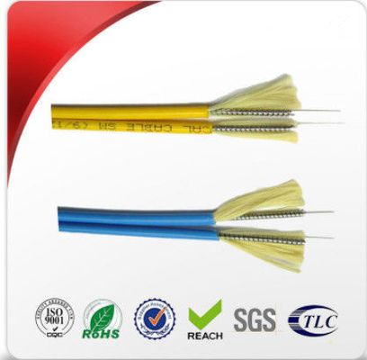 Cabo de fibra ótica interno flexível da fuga com os produtores do cabo de fibra ótica de 2.0mm