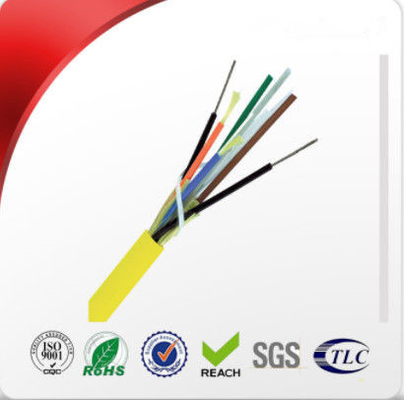 Multi do membro de força central do cabo interno FRP da fibra ótica projeto protegido apertado