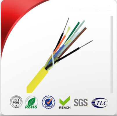 Kevlar fortalece cabo de fibra óptica multicore para cabo interno FTTB