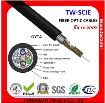 Tubo solto GYTA Antena multifio/cabo de fibra óptica de duto com tipo de aço blindado