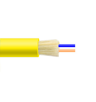 Cabos duplex de revestimento de fibra óptica de jaqueta redonda flexível para aplicações de data center e comutação de alta densidade