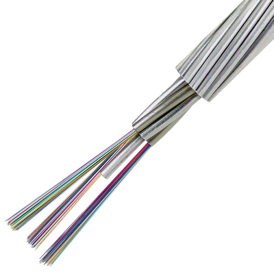 16 núcleo tubo central PE casaco FTTH cabo de fibra óptica com membro de resistência de fio de aço