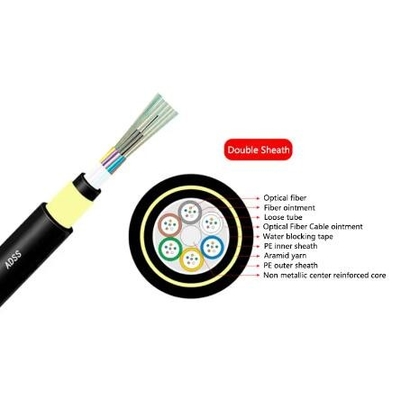 Cabos de fibra óptica SM de modo único para o exterior, não metálicos