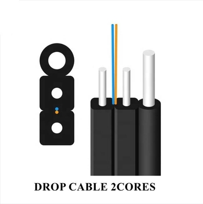 Cabos de saída de fibra óptica FTTH de modo único G. 657A1 G. 657A2
