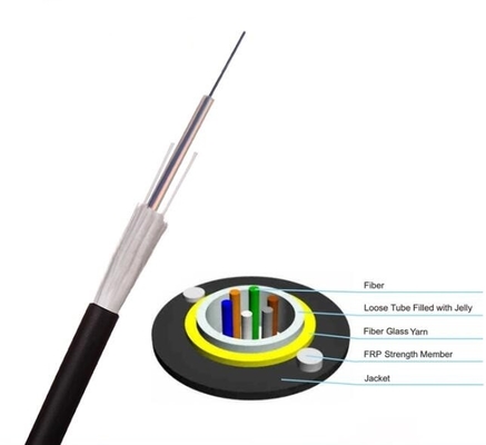 GYFXTY Cabos de fibra óptica de fibra de vidro blindados de tubo único totalmente elétrico