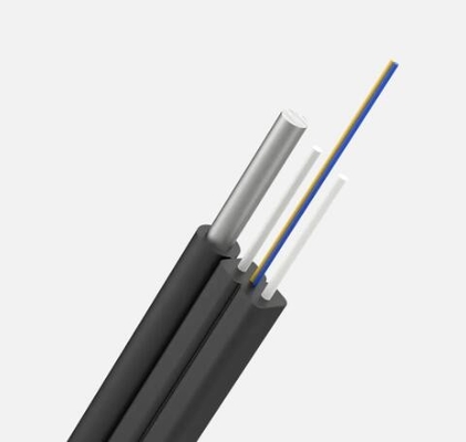 Cable FTTH auto-sustentável de 1 núcleo a 4 núcleos Cable de fibra óptica exterior e interior