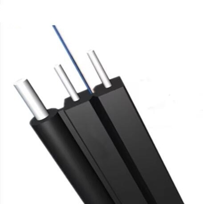 Flexível 2 6 Núcleo G657 A1 G 657a1 Cable de queda de fibra óptica FTTH auto-sustentável