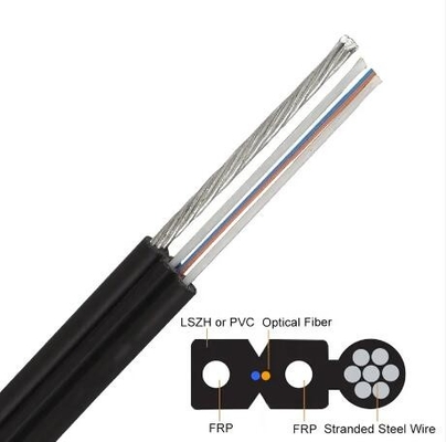 Fibra óptica Aérea Cabos ópticos de aço reforçados FTTX FTTH FTTR Cabos de fibra de queda