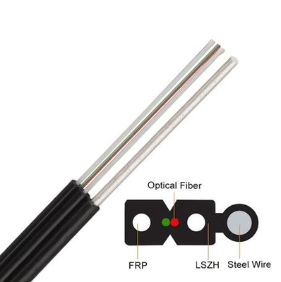 Fibra óptica Aérea Cabos ópticos de aço reforçados FTTX FTTH FTTR Cabos de fibra de queda