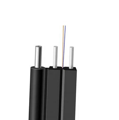 Cable de queda de fibra óptica de 2 núcleos FTTH para interior e exterior