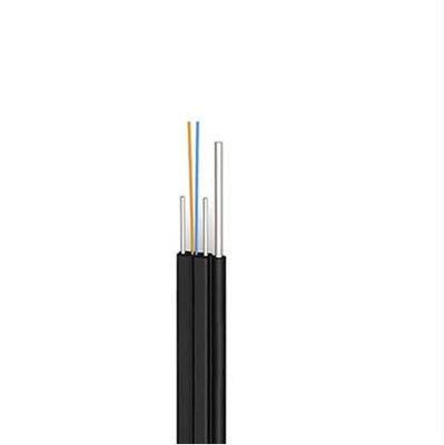 Cable de queda de fibra óptica de 2 núcleos FTTH para interior e exterior