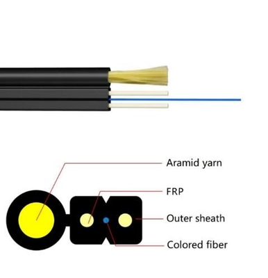 Cable FTTH Drop 1 CORE G657A2 G657A1 Cabos de fibra óptica