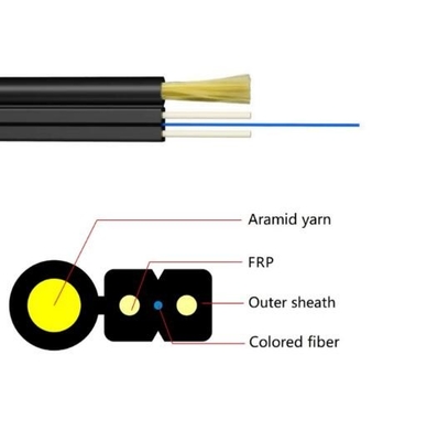 Cable FTTH Drop 1 CORE G657A2 G657A1 Cabos de fibra óptica