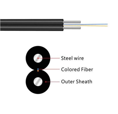Cable FTTH Drop 1 CORE G657A2 G657A1 Cabos de fibra óptica