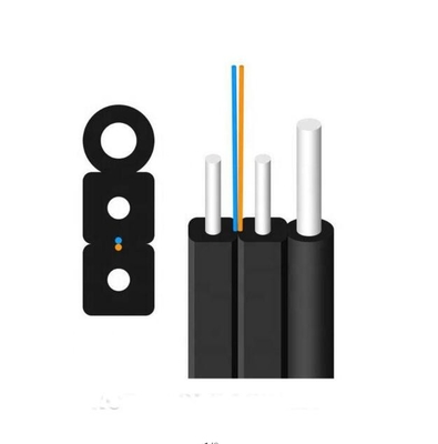 Cabos FTTH Drop 1 núcleo 2 núcleo de aço LSZH Fibra óptica para interior e exterior