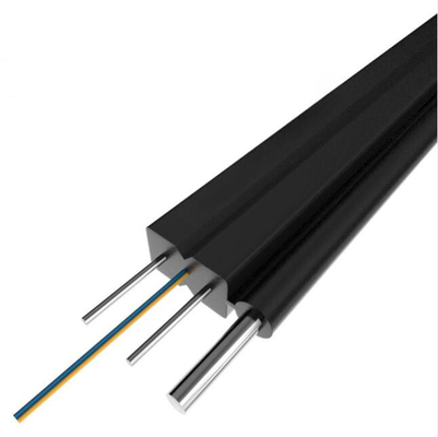 4 núcleo plano auto-suportando FTTH cabo de fibra óptica de queda exterior Gyfxtby