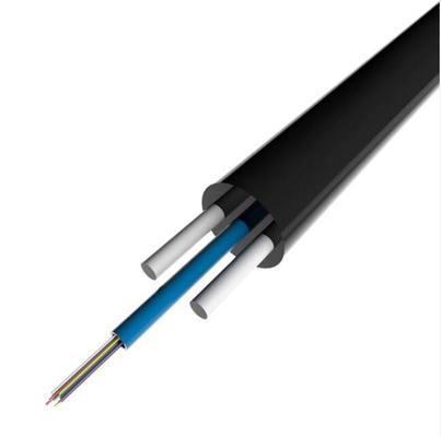 4 núcleo plano auto-suportando FTTH cabo de fibra óptica de queda exterior Gyfxtby