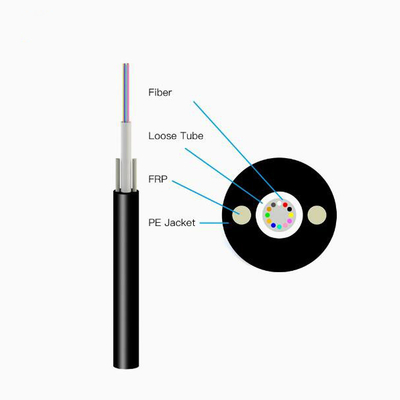 Cabos de fibra óptica de modo único blindados ao ar livre com G652D Fibra GYXTW