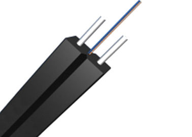 1-24 a fibra blindada da manutenção programada G657A1 do núcleo cabo pendente o revestimento do preto da rede LSZH de FTTH para interno