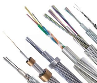Cabo de fio à terra aéreo composto ótico de aço inoxidável clading de alumínio 72core OPGW
