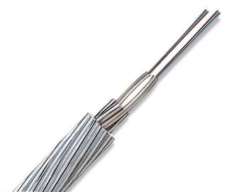 Cabo de fio à terra aéreo composto ótico de aço inoxidável clading de alumínio 72core OPGW