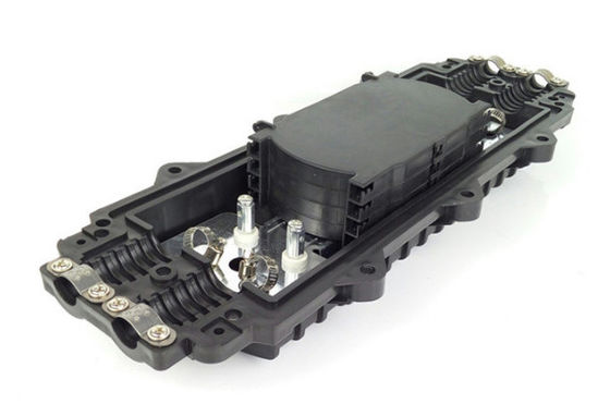 Do fechamento de fibra ótica da junção do cabo de 36 núcleos tipo horizontal cor preta