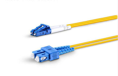 LC - durabilidade ISO9001 dos ciclos do cabo de remendo 500 da fibra ótica do único modo do SC