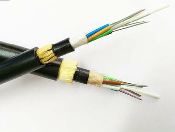 Núcleo do revestimento 2-144 do PE de ADSS toda a qualidade e segurança dielétricas nós executamos um restrito e, cabo de fibra ótica exterior