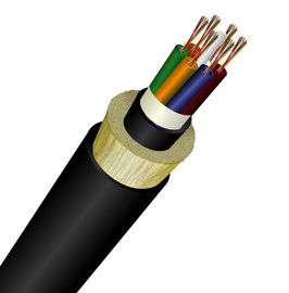 Do cabo de fibra ótica dielétrico fraco do cabo de fibra ótica do tubo de 144 núcleos boa isolação