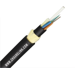 Cabo de fibra óptica ADSS não metálico de 12 núcleos autossustentável para telecomunicação de energia
