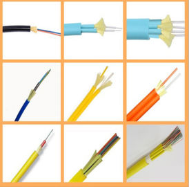 Cabo de fibra ótica do núcleo do único modo 24, chama do cabo da rede da fibra ótica anti