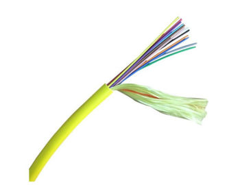 Cor amarela chama exterior da bainha interna de LSZH ou de PE - cabo de fibra ótica retardador da distribuição