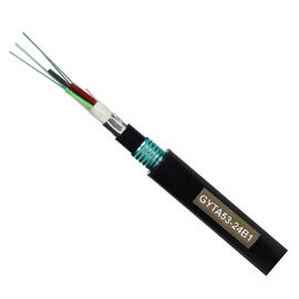 Cabo subterrâneo GYTA 53 12 Cable de fibra óptica de núcleo com blindagem dupla e bainha PE