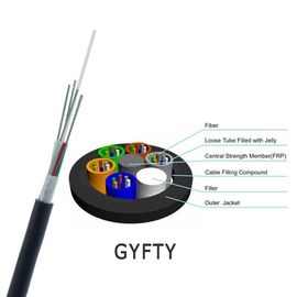 Tubo fraco de GYFTY não metálico & não - cabo de fibra ótica exterior blindado