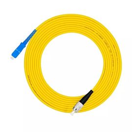 FC UPC ao cabo do remendo da fibra do único modo do PVC da palavra simples 3.0mm do SC UPC, cabo de remendo da fibra da ligação em ponte