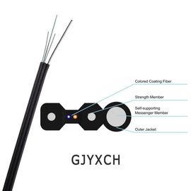 Figura exterior 8 cabo de fibra ótica do único modo do núcleo do cabo pendente 1/2/4 de GJYXCH/GJYXFCH autossuficiente FTTH
