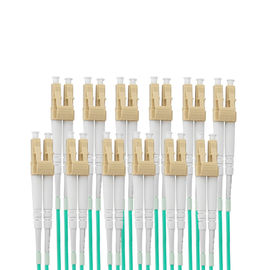 Cabos 3M Multimode Connector de 1 cabo de remendo da fibra ótica do núcleo MPO OM3 da parte MPO-LC 24
