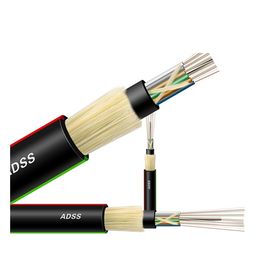 Metaloide FRP do núcleo de ADSS 144 todo o autossuficiente cabo de fibra ótica dielétrico