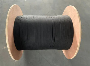 Cabo pendente preto do revestimento FTTH do cabo interno da fibra ótica com fibra G657A1 para interno