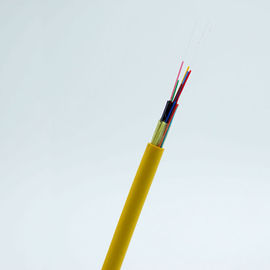 CableTight de fibra ótica interno do núcleo de GJFJV 12 protegido e não - cabo da luz do membro do metal