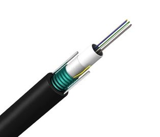 tipo exterior preto telecommuniction da fábrica da bainha GYXTW do cabo de fibra ótica blindado de corning do poder
