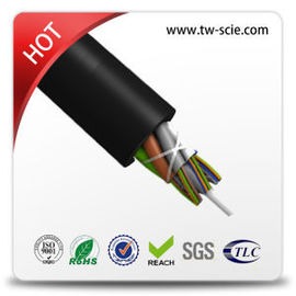 Fio de vidro aéreo exterior do núcleo de GYFTY-FS cabo ethernet blindado da fibra ótica do multi