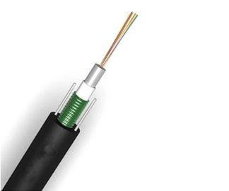 tipo exterior preto telecommuniction da fábrica da bainha GYXTW do cabo de fibra ótica blindado de corning do poder