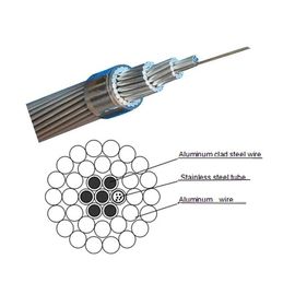 o cabo de fibra ótica híbrido de alumínio do sistema de energia OPGW/OPPC/OPLC do tubo 96core personaliza o constructure