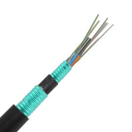 144 cabo blindado encalhado enterrado direto blindado do tubo fraco do cabo de fibra ótica GYTS53 dos núcleos